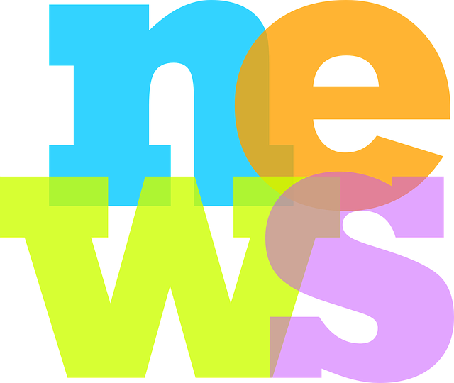 Barevný reklamní nápis NEWS